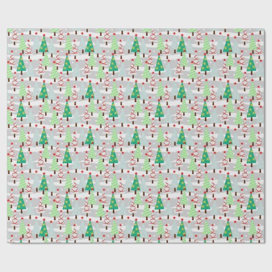 Weihnachtsbaumwrapping Paper Geschenkpapier (Flach)