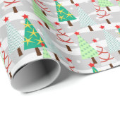 Weihnachtsbaumwrapping Paper Geschenkpapier (Rolleneckpunkt)