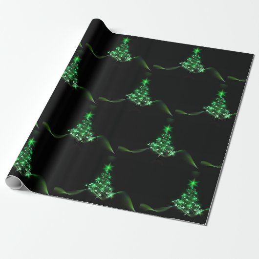 Weihnachtsbaumwrapping Paper Geschenkpapier (Ungerollt)