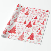 Weihnachtsbaumwrapping Paper Geschenkpapier (Ungerollt)