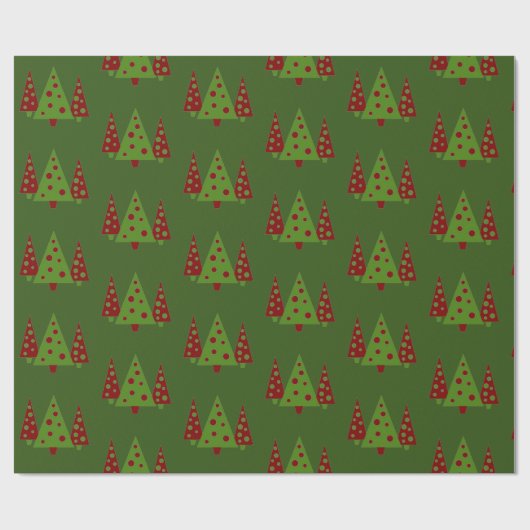 Weihnachtsbaumwrapping Paper Geschenkpapier (Flach)