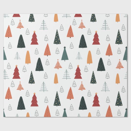 Weihnachtsbaumwrapping Paper Geschenkpapier (Flach)