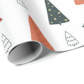 Weihnachtsbaumwrapping Paper Geschenkpapier (Rolleneckpunkt)