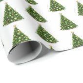 Weihnachtsbaumwrapping Paper Geschenkpapier (Rolleneckpunkt)