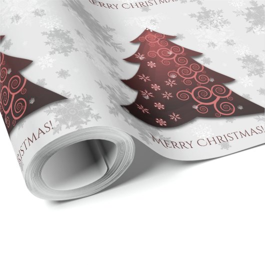 Weihnachtsbaumwrapping Paper Geschenkpapier (Rolleneckpunkt)