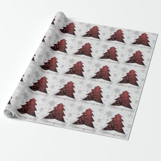 Weihnachtsbaumwrapping Paper Geschenkpapier (Ungerollt)