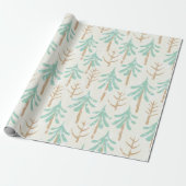 Weihnachtsbaumwrapping Paper Geschenkpapier (Ungerollt)