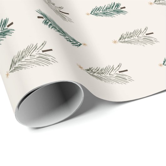 Weihnachtsbaumwrapping Paper Geschenkpapier (Rolleneckpunkt)