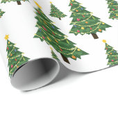 Weihnachtsbaumwrapping Paper Geschenkpapier (Rolleneckpunkt)
