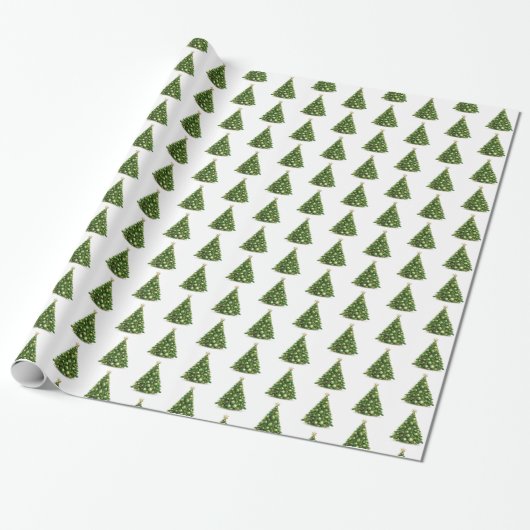 Weihnachtsbaumwrapping Paper Geschenkpapier (Ungerollt)