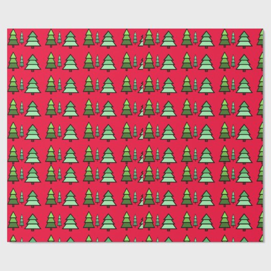 Weihnachtsbaumwrapping Paper Geschenkpapier (Flach)