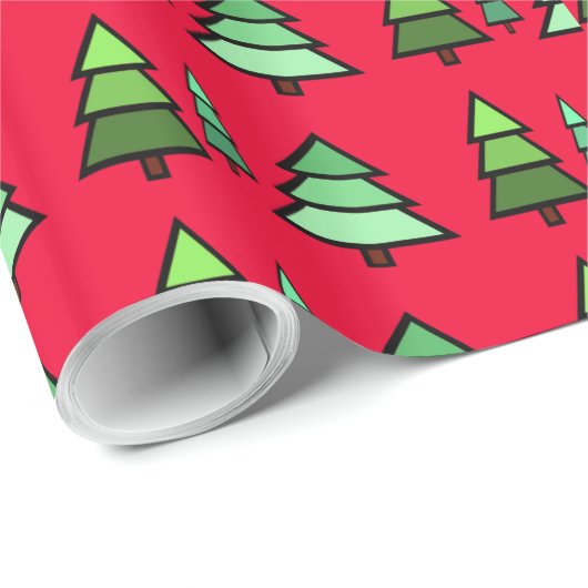 Weihnachtsbaumwrapping Paper Geschenkpapier (Rolleneckpunkt)