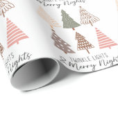 Weihnachtsbaumwrapping Paper Geschenkpapier (Rolleneckpunkt)