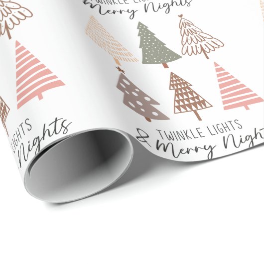 Weihnachtsbaumwrapping Paper Geschenkpapier (Rolleneckpunkt)