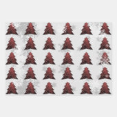 Weihnachtsbaumwrapping Paper Geschenkpapier Set (Vorderseite)