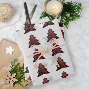 Weihnachtsbaumwrapping Paper Geschenkpapier Set