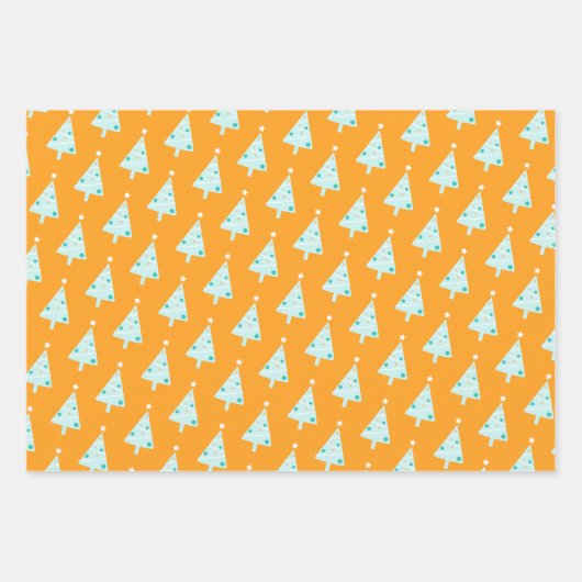 Weihnachtsbaumwrapping Paper Pack Geschenkpapier Set (Vorderseite 3)