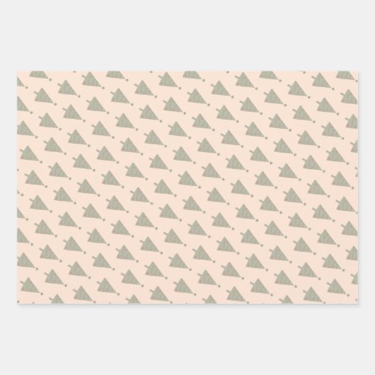 Weihnachtsbaumwrapping Paper Pack Geschenkpapier Set (Vorderseite 2)