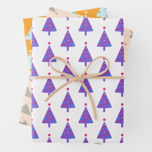 Weihnachtsbaumwrapping Paper Pack Geschenkpapier Set (Beispiel)