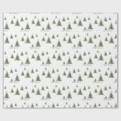 Weihnachtsbaumwrapping Paper | Personalisierbar Geschenkpapier (Flach)