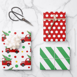 Weihnachtsbaumwrapping Paper Set Geschenkpapier Set
