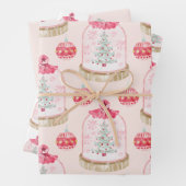 Weihnachtsbaumwrapping Paper Sheets Geschenkpapier Set (Beispiel)