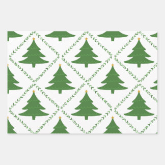 Weihnachtsbaumwrapping Paper Sheets Geschenkpapier Set