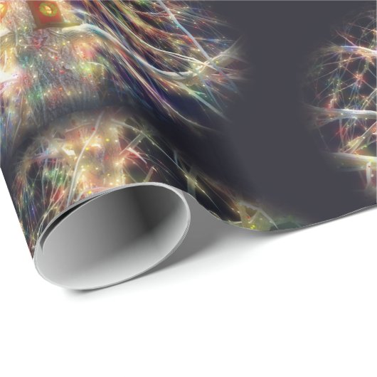 Weihnachtsbaumwrapppapier Geschenkpapier (Rolleneckpunkt)