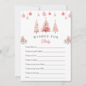 Weihnachtsbaumwünsche für Babyduschkarte Einladung (Vorderseite)
