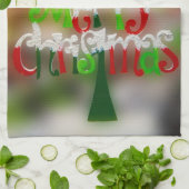 Weihnachtsbaumwünsche Küchentuch (Gefaltet)