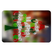 Weihnachtsbaumwünsche Magnet (Horizontal)