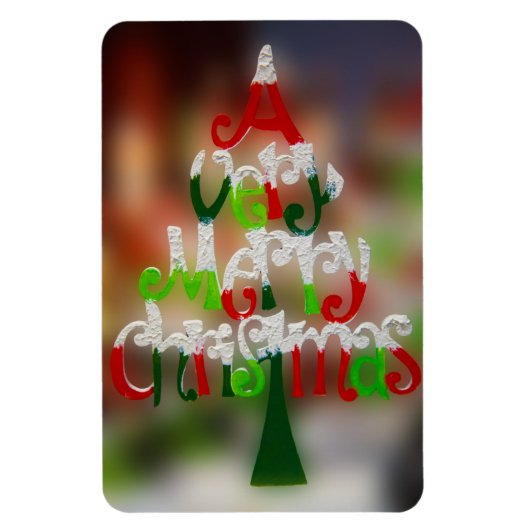 Weihnachtsbaumwünsche Magnet (Vertikal)