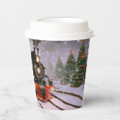 Weihnachtsbaumzug Pappbecher (Vorderseite)