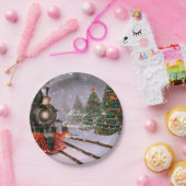 Weihnachtsbaumzug Pappteller (Party)