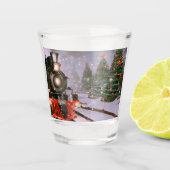 Weihnachtsbaumzug Schnapsglas (Vorderseite)