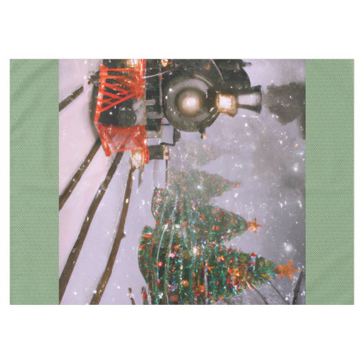 Weihnachtsbaumzug Tischdecke (Vorderseite (Horizontal))