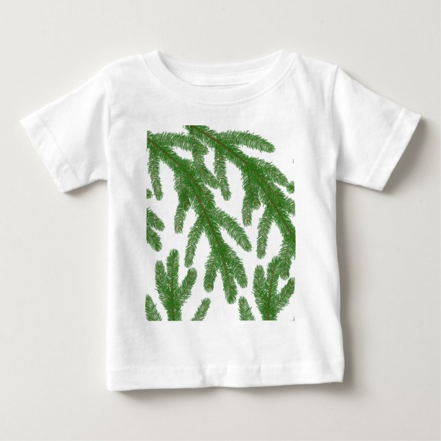 Weihnachtsbaumzweige Baby T-shirt (Vorderseite)