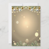 Weihnachtsbaumzweige Balls Weihnachtsfirma Einladung (Rückseite)