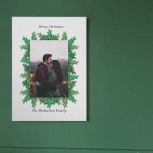 Weihnachtsbaumzweige Foto Leinwanddruck