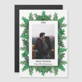 Weihnachtsbaumzweige Foto Magnetkarte (Vorne/Hinten)