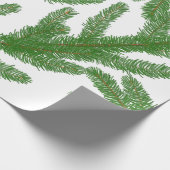Weihnachtsbaumzweige Geschenkpapier (Ecke)