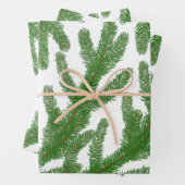 Weihnachtsbaumzweige Geschenkpapier Set (Beispiel)