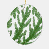 Weihnachtsbaumzweige Grüne Tanne Ornament (Links)