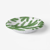 Weihnachtsbaumzweige Pappteller (Gewinkelt)