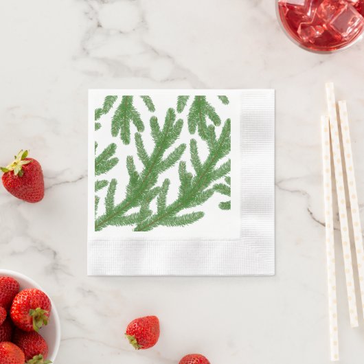 Weihnachtsbaumzweige Serviette (Beispiel)