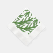 Weihnachtsbaumzweige Serviette (Ecke)