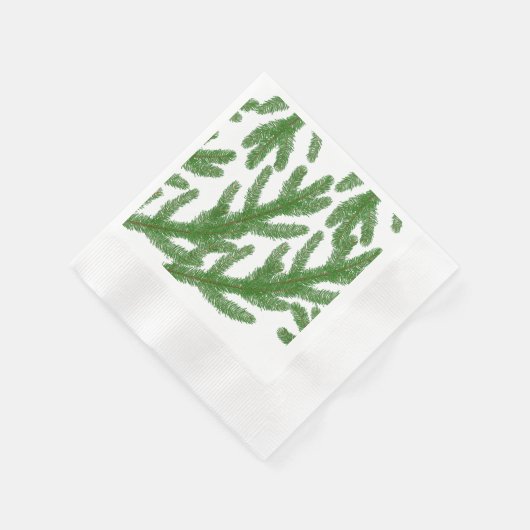 Weihnachtsbaumzweige Serviette (Ecke)