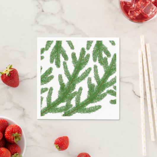 Weihnachtsbaumzweige Serviette (Beispiel)