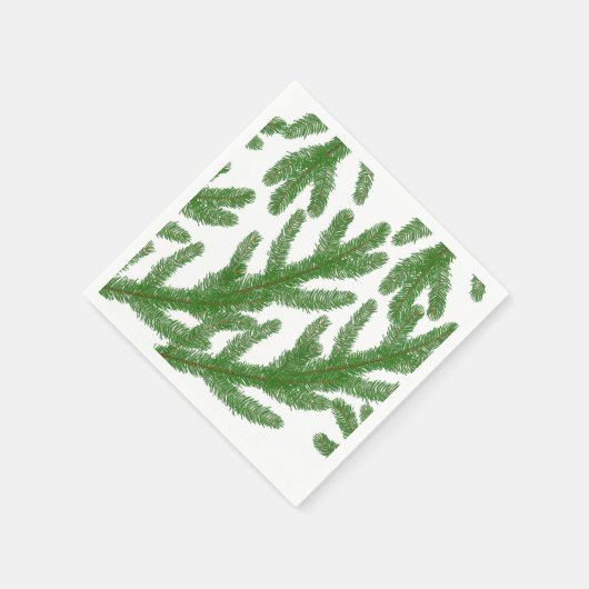 Weihnachtsbaumzweige Serviette (Ecke)