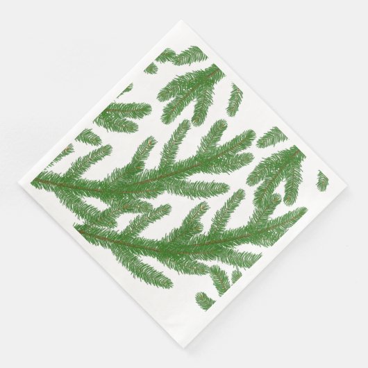 Weihnachtsbaumzweige Serviette (Ecke)